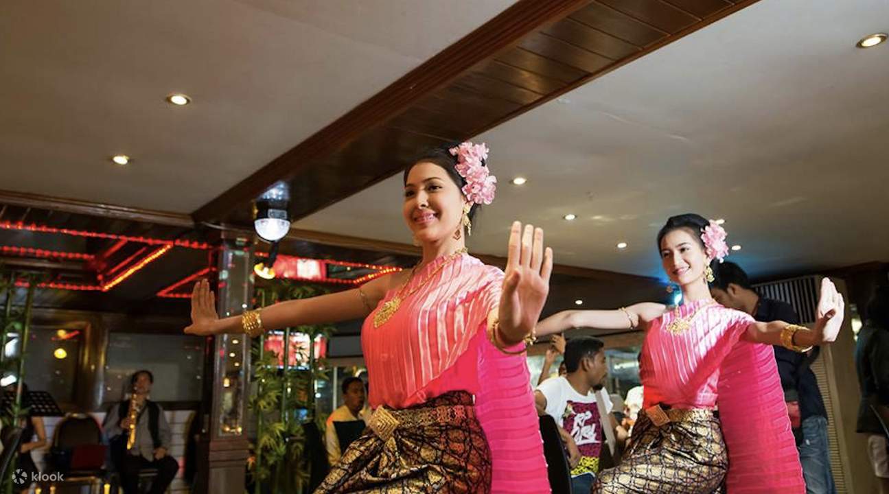 thai classical dance chao phraya white orchid river cruise bangkok